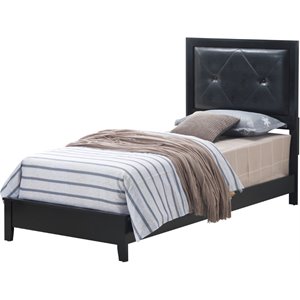 Glory Furniture Primo Twin Panel Bed in Black