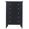 Glory Furniture Primo 5-Drawers Bedroom Chest in Black