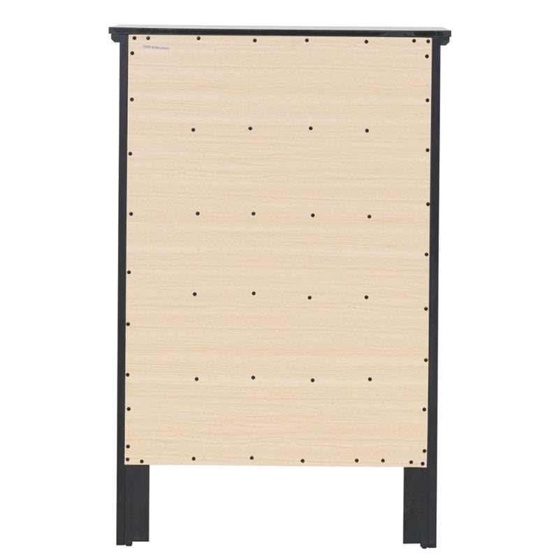 Glory Furniture Primo 5-Drawers Bedroom Chest in Black
