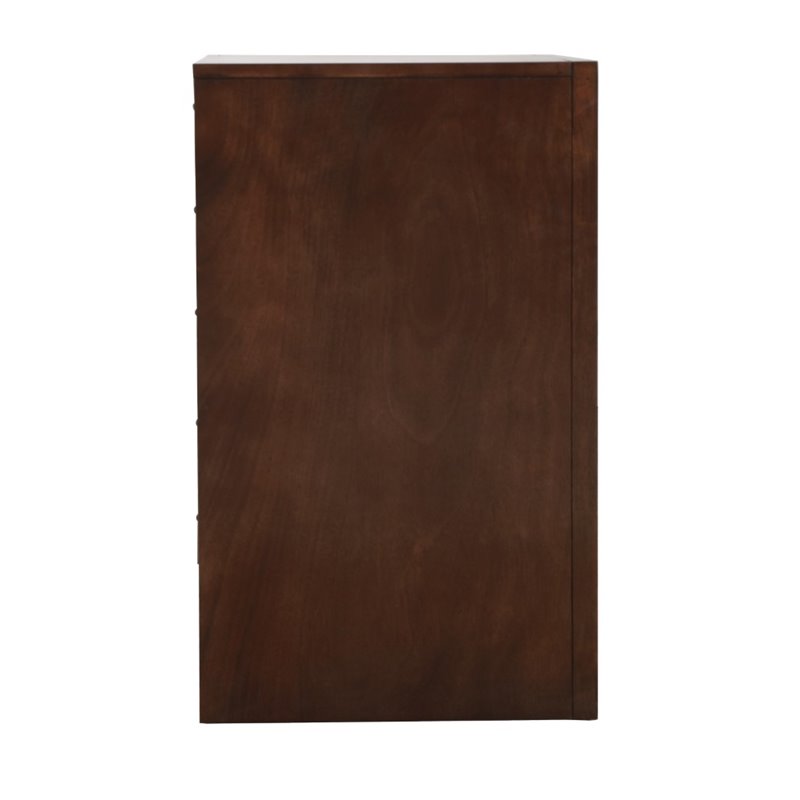 Glory Furniture Marilla 3 Drawer Nightstand in Cappuccino