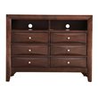 Glory Furniture Marilla 6 Drawer TV Stand in Cappuccino
