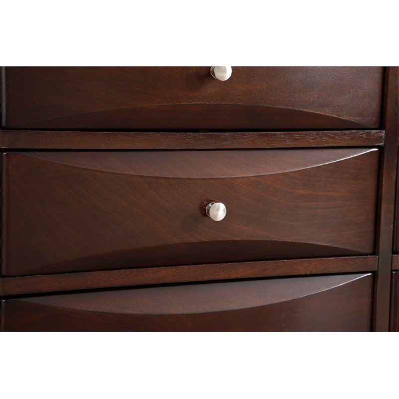 Glory Furniture Marilla 6 Drawer TV Stand in Cappuccino