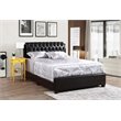 Glory Furniture Marilla Faux Leather Upholstered Full Bed in Dark Brown