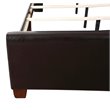 Glory Furniture Marilla Faux Leather Upholstered King Bed in Dark Brown