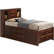Glory Furniture Marilla Twin Storage Bed in Cherry