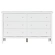 Glory Furniture Primo 6-Drawers Bedroom Dresser in White