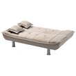 Glory Furniture Lionel Microsuede Sleeper Sofa in Mocha