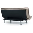 Glory Furniture Lionel Microsuede Sleeper Sofa in Mocha