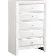 Glory Furniture Marilla 5-Drawers Bedroom Chest in White
