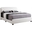 Glory Furniture Marilla Faux Leather Upholstered King Bed in White