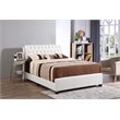 Glory Furniture Marilla Faux Leather Upholstered Queen Bed in White