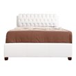 Glory Furniture Marilla Faux Leather Upholstered Queen Bed in White