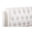 Glory Furniture Marilla Faux Leather Upholstered Queen Bed in White