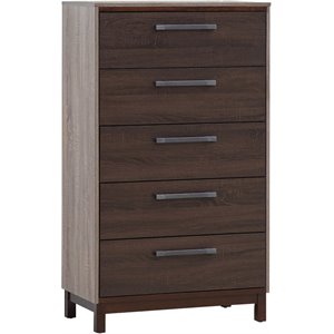 glory furniture magnolia chest in gray and brown