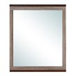 Glory Furniture Magnolia Wood Veneer Bedroom Mirror in Gray and Brown