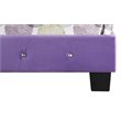 Glory Furniture Full Size Bed in Velvet in Purple - Easy Assembly