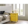 Glory Furniture Izzy Solid Wood 1-Drawer/1-Door Nightstand in Yellow