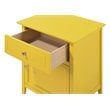 Glory Furniture Izzy Solid Wood 1-Drawer/1-Door Nightstand in Yellow