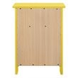 Glory Furniture Izzy Solid Wood 1-Drawer/1-Door Nightstand in Yellow