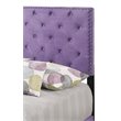 Glory Furniture Suffolk Velvet Upholstered Twin Bed in Purple