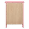Glory Furniture Izzy Solid Wood 1-Drawer/1-Door Nightstand in Pink