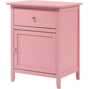 glory furniture izzy 1 drawer 1 door nightstand