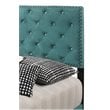 Glory Furniture Suffolk Velvet Upholstered Twin Bed in Green