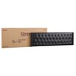 Glory Furniture Bergen Velvet Upholstered King Bed in Black