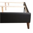 Glory Furniture Bergen Velvet Upholstered King Bed in Black