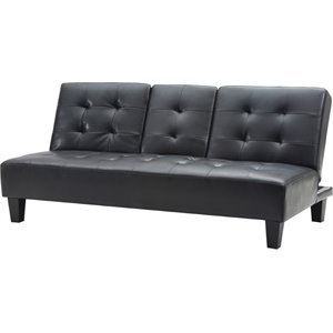 glory furniture richie faux leather sleeper sofa