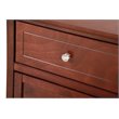 Glory Furniture Izzy 1 Drawer 1 Door Nightstand in Cherry