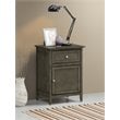Glory Furniture Izzy 1 Drawer 1 Door Nightstand in Gray