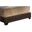 Glory Furniture Aaron Faux Leather Upholstered Queen Bed in Cappuccino