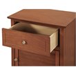 Glory Furniture Izzy 1 Drawer 1 Door Nightstand in Oak
