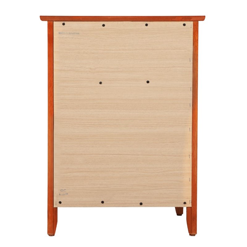 Glory Furniture Izzy 1 Drawer 1 Door Nightstand in Oak