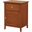 Glory Furniture Izzy 1 Drawer 1 Door Nightstand in Oak