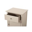 Glory Furniture Izzy Solid Wood 1-Drawer/1-Door Nightstand in Beige