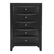 Glory Furniture Marilla 5-Drawers Bedroom Chest in Black