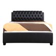 Glory Furniture Marilla Faux Leather Upholstered Queen Bed in Black