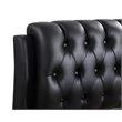 Glory Furniture Marilla Faux Leather Upholstered Queen Bed in Black