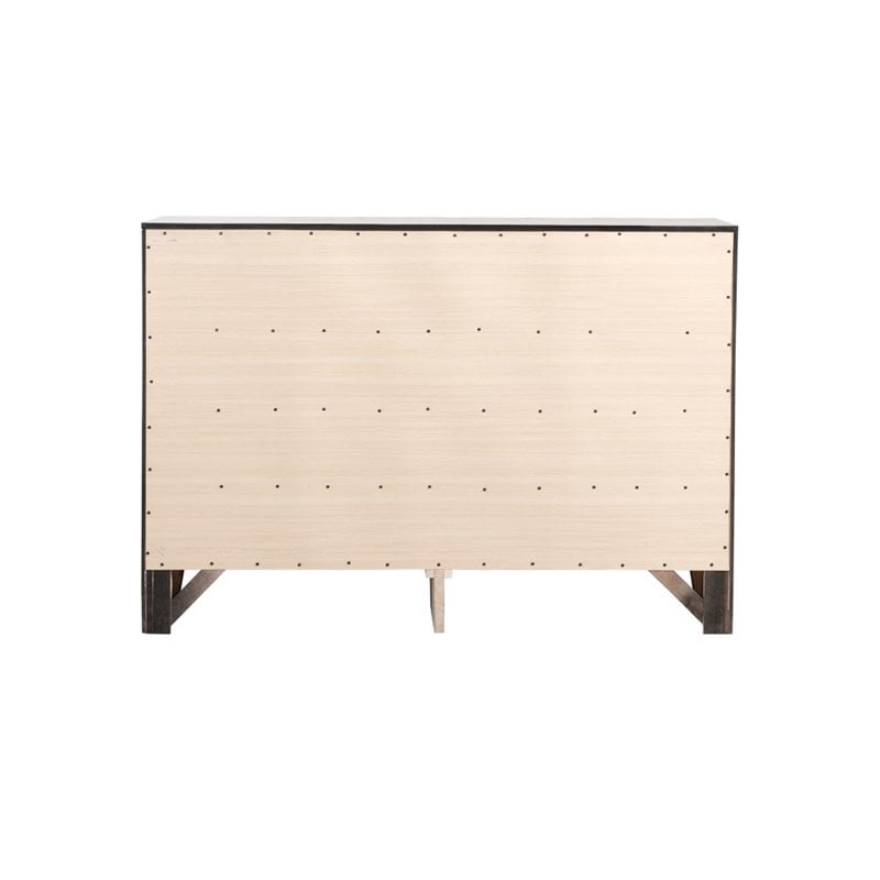Glory Furniture Marilla 8-Drawers Bedroom Dresser in Black