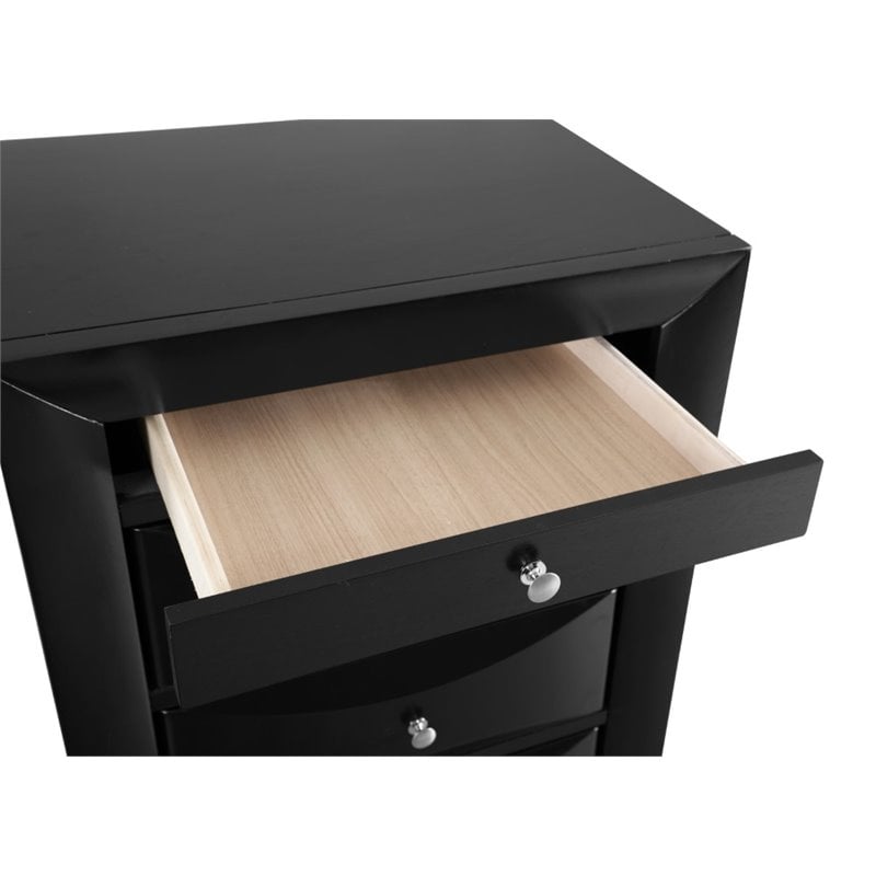 Glory Furniture Marilla 7-Drawers Bedroom Lingerie Chest in Black