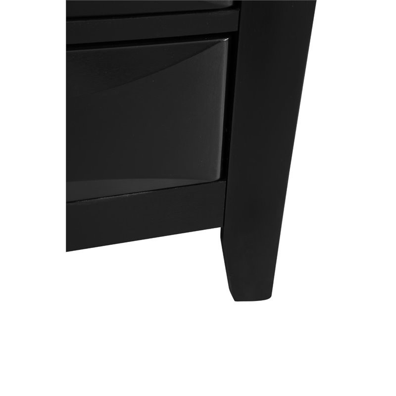 Glory Furniture Marilla 7-Drawers Bedroom Lingerie Chest in Black