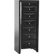 Glory Furniture Marilla 7-Drawers Bedroom Lingerie Chest in Black