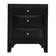 Glory Furniture Marilla 3 Drawer Nightstand in Black