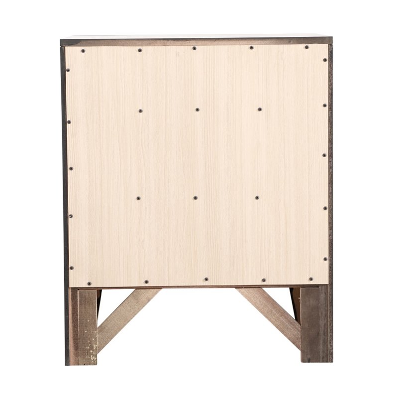 Glory Furniture Marilla 3 Drawer Nightstand in Black