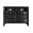 Glory Furniture Marilla 6 Drawer TV Stand in Black