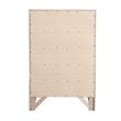 Glory Furniture Marilla 5-Drawers Bedroom Chest in Silver Champagne