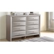 Glory Furniture Marilla 8-Drawers Bedroom Dresser in Silver Champagne