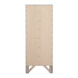 Glory Furniture Marilla 7-Drawers Bedroom Lingerie Chest in Silver Champagne
